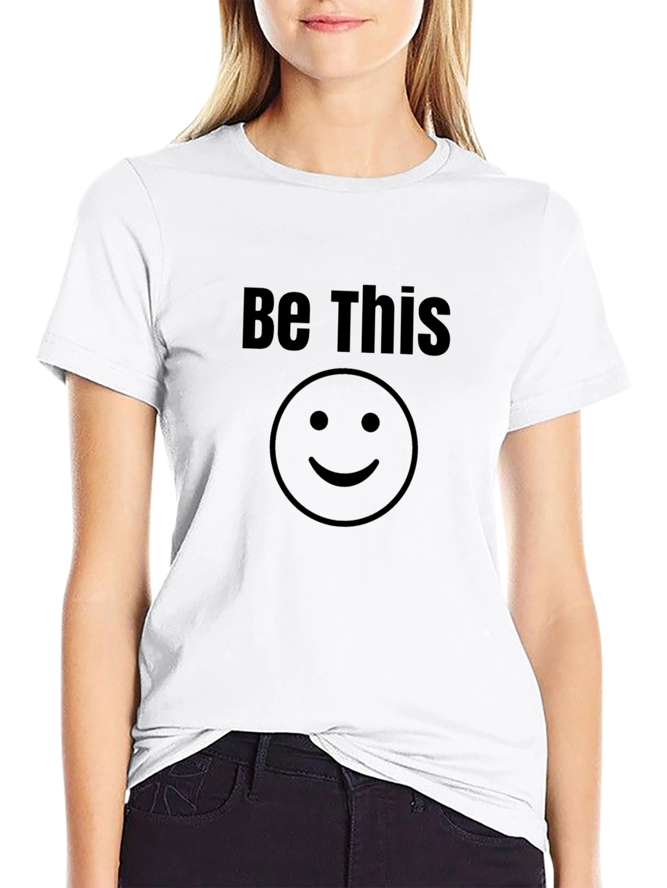 Be This Smiley Face Black T-Shirt