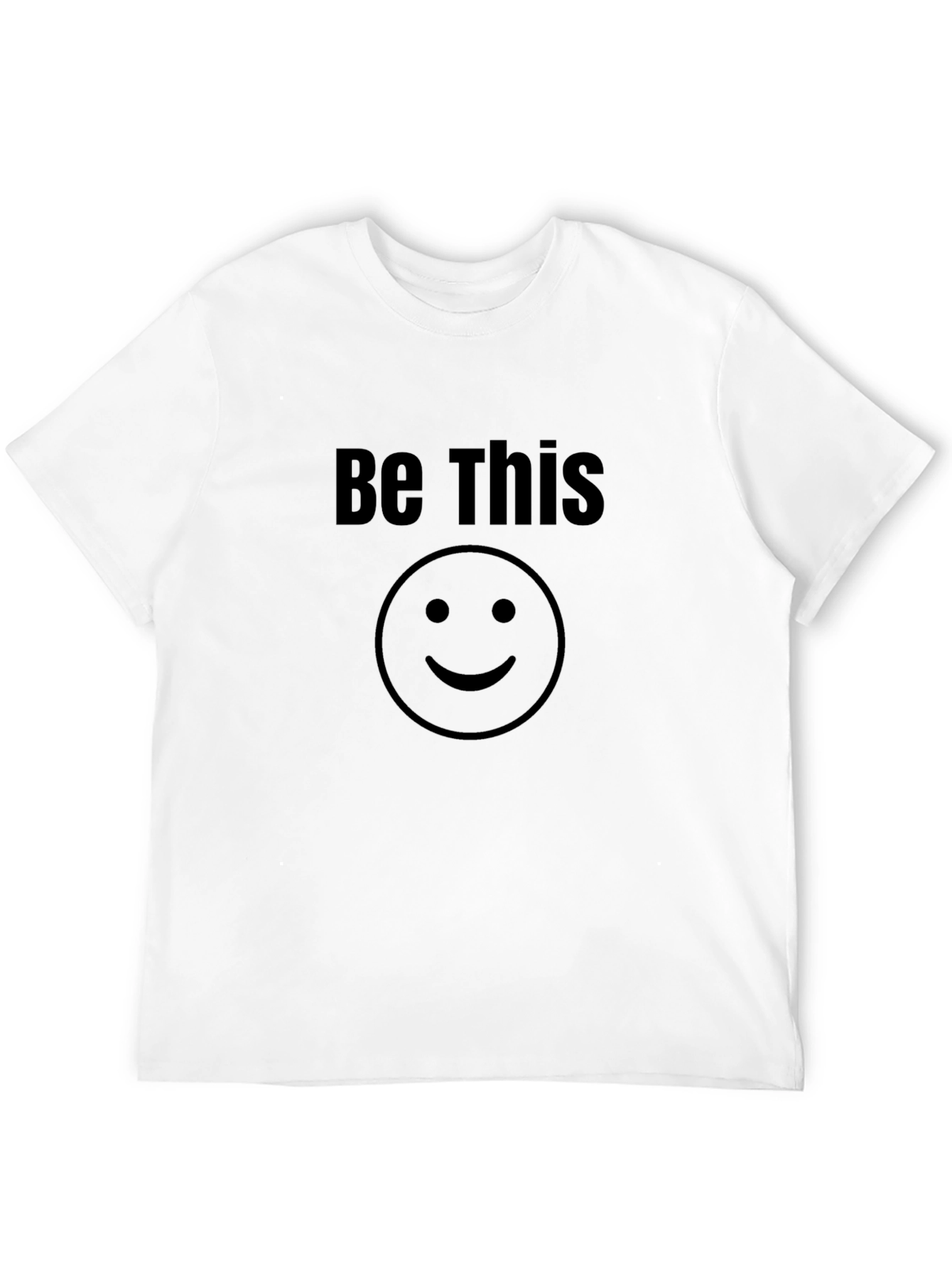Be This Smiley Face Black T-Shirt