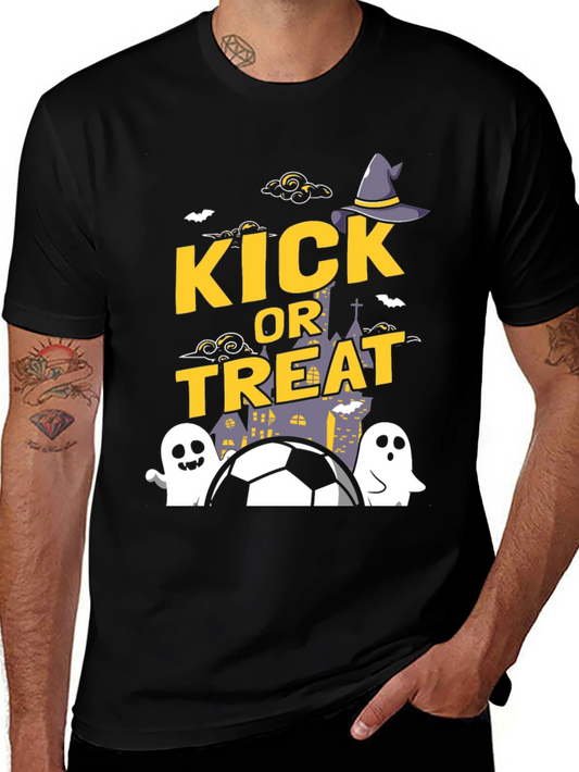Kick or Treat Halloween Soccer T-Shirt