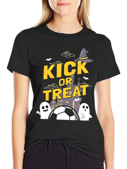 Kick or Treat Halloween Soccer T-Shirt