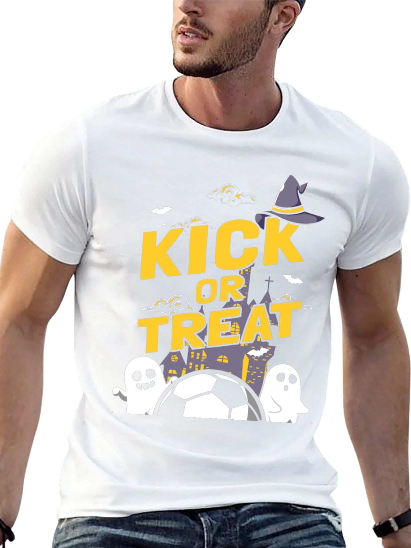 Kick or Treat Halloween Soccer T-Shirt