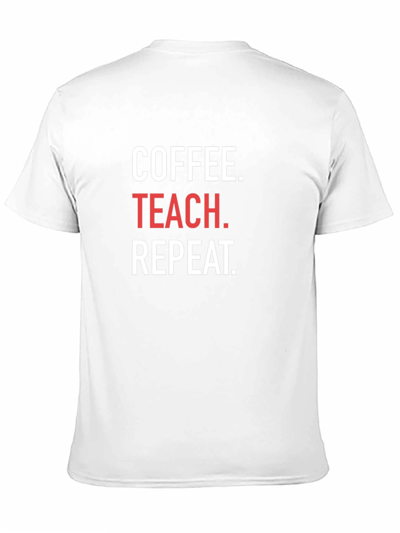 Coffee Teach Repeat Black T-Shirt