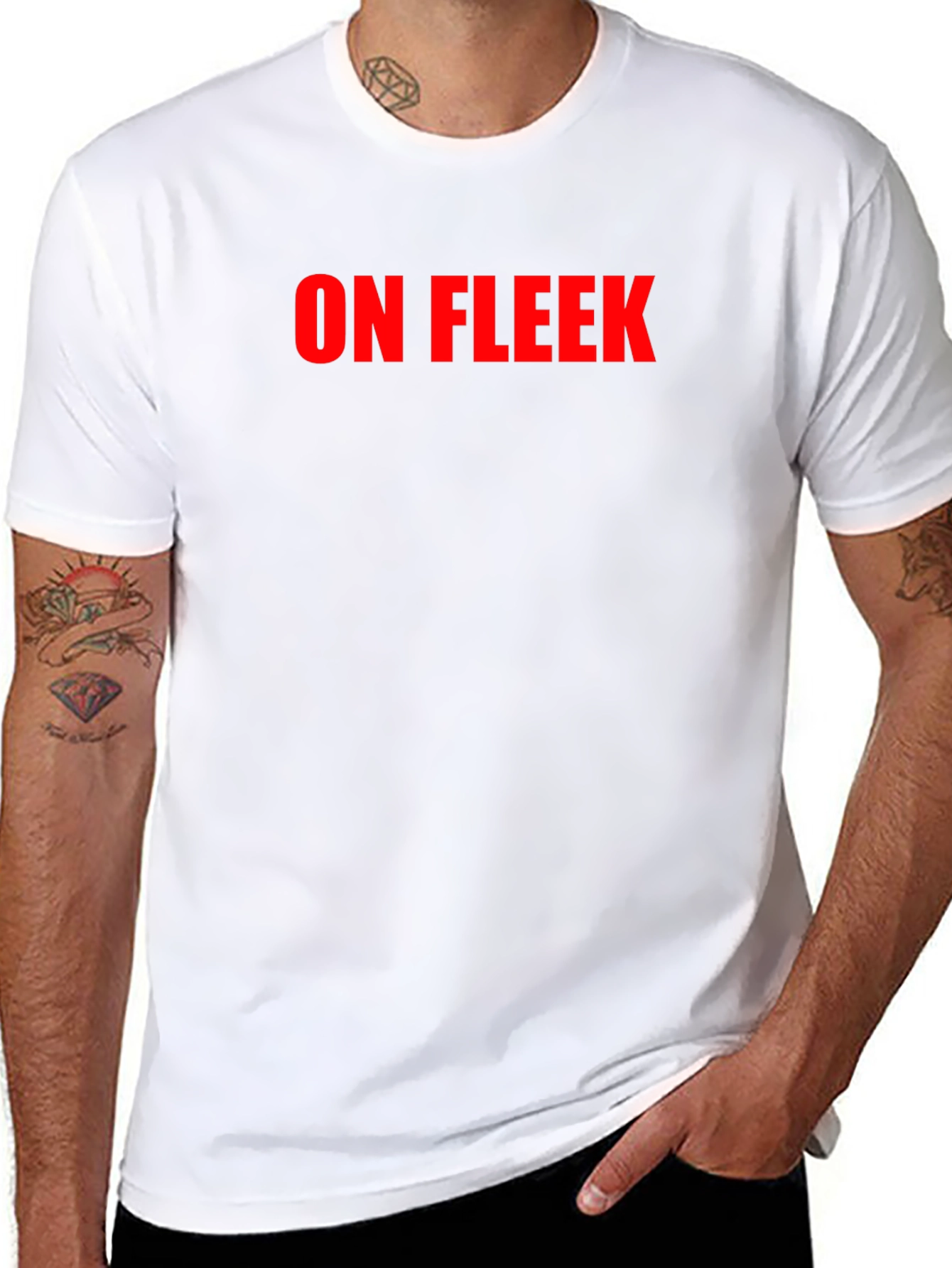 On Fleek Black Crew Neck T-Shirt