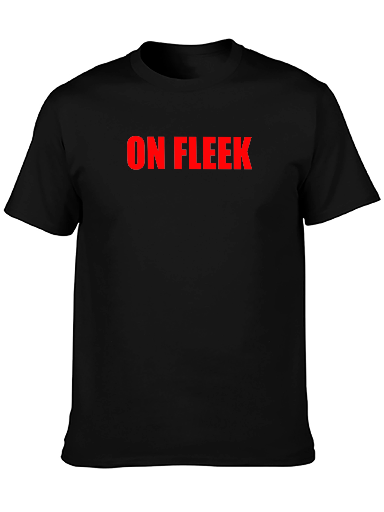 On Fleek Black Crew Neck T-Shirt