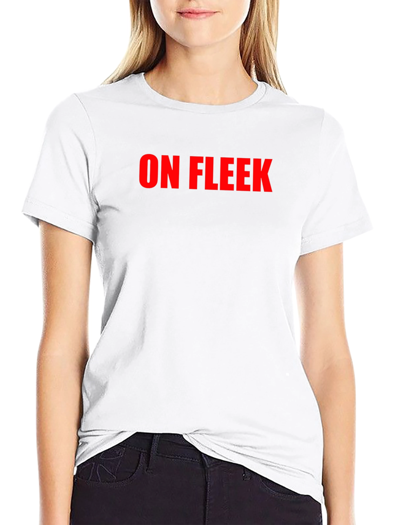 On Fleek Black Crew Neck T-Shirt