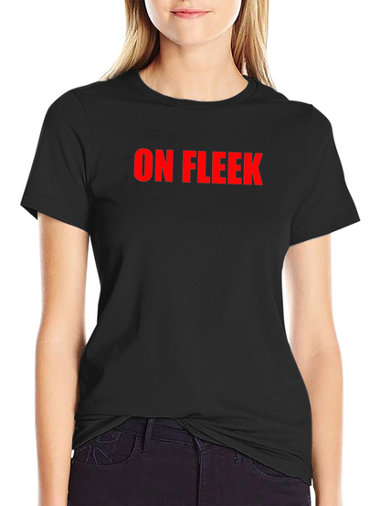 On Fleek Black Crew Neck T-Shirt