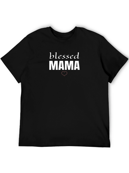 Blessed Mama Graphic Tee - Stylish Mom Gift