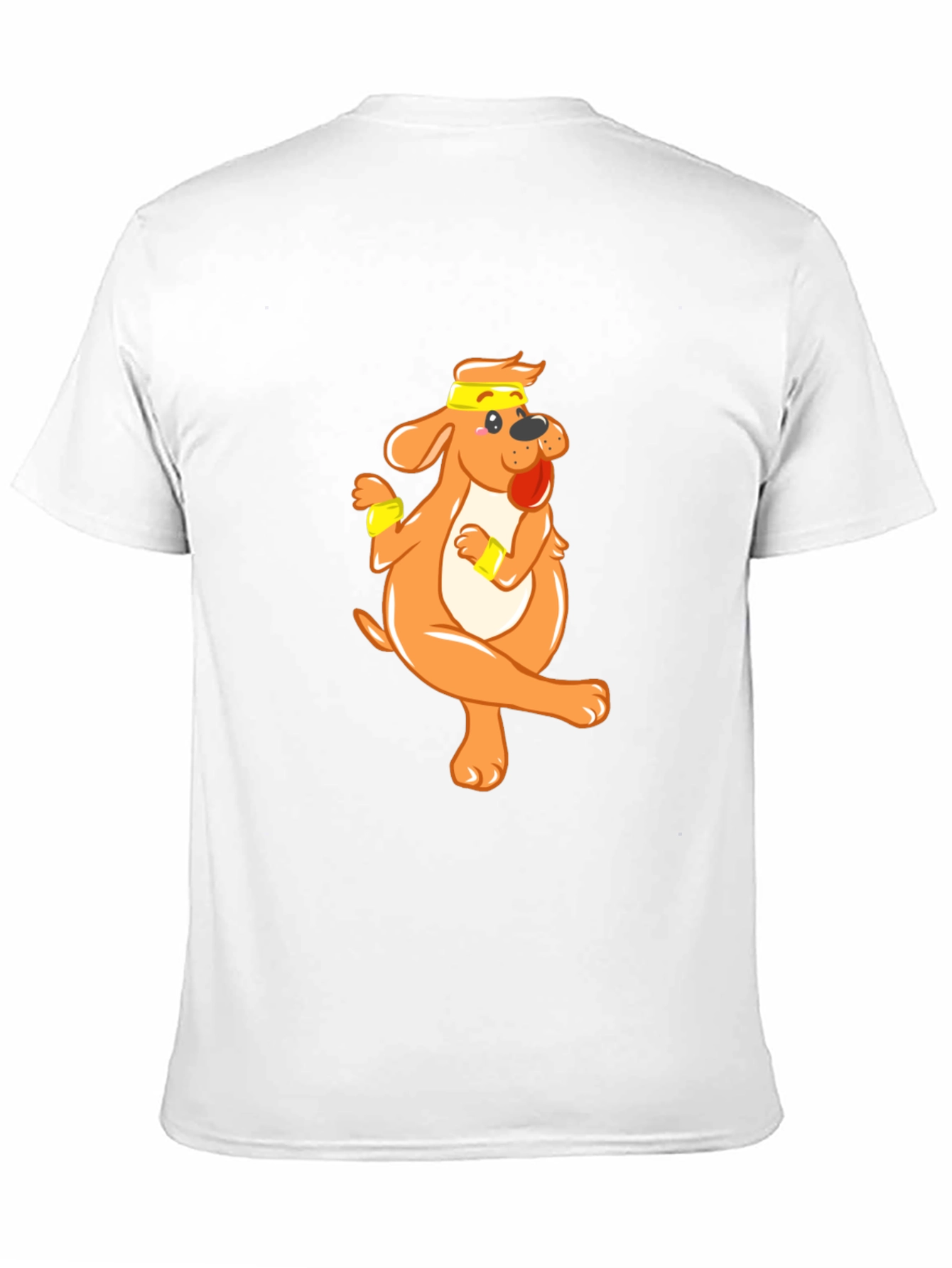 Funny Dog Cartoon Black T-Shirt