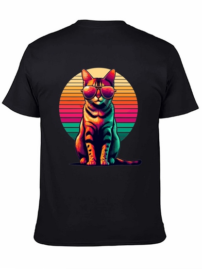 Cool Cat Retro Sunset T-Shirt