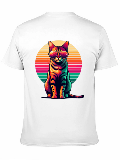 Cool Cat Retro Sunset T-Shirt