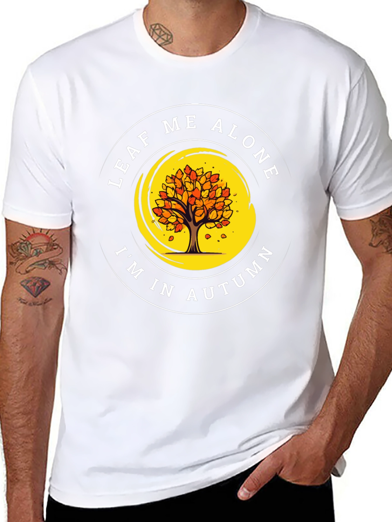 Leaf Me Alone Autumn T-Shirt