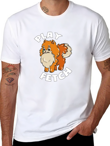 Play Fetch Pomeranian T-Shirt - Dog Lover Gift