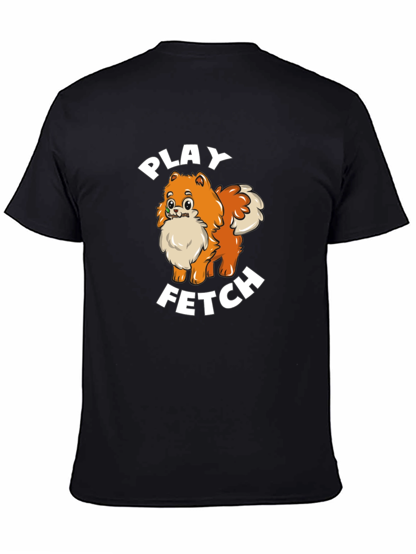 Play Fetch Pomeranian T-Shirt - Dog Lover Gift