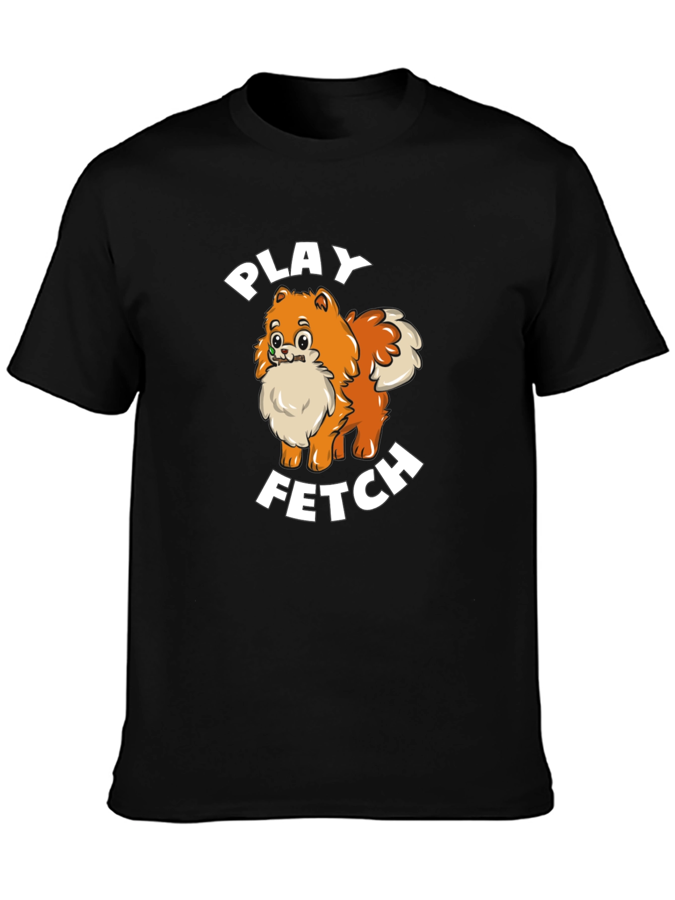 Play Fetch Pomeranian T-Shirt - Dog Lover Gift