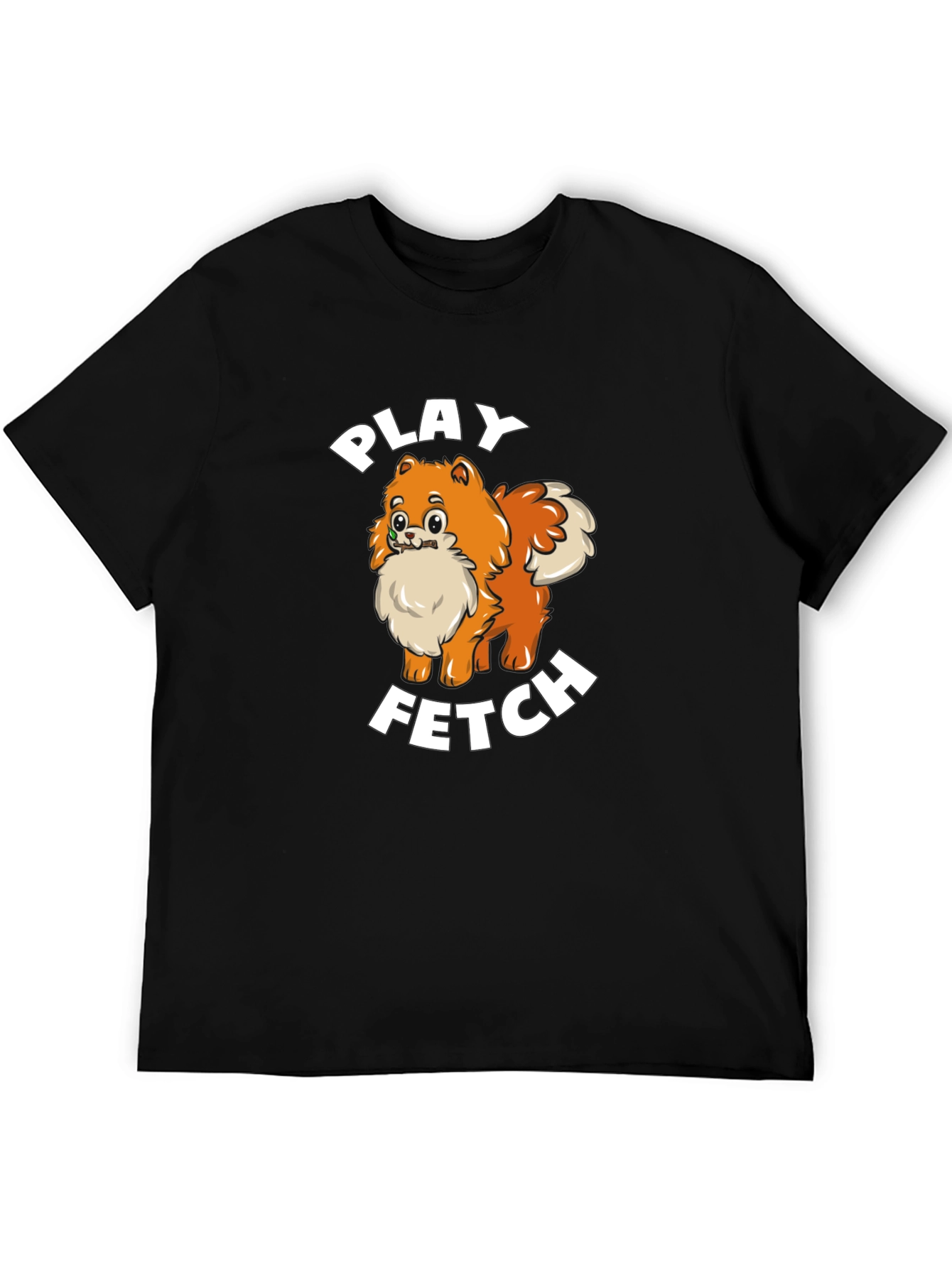 Play Fetch Pomeranian T-Shirt - Dog Lover Gift