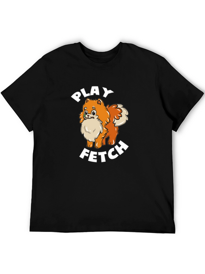 Play Fetch Pomeranian T-Shirt - Dog Lover Gift