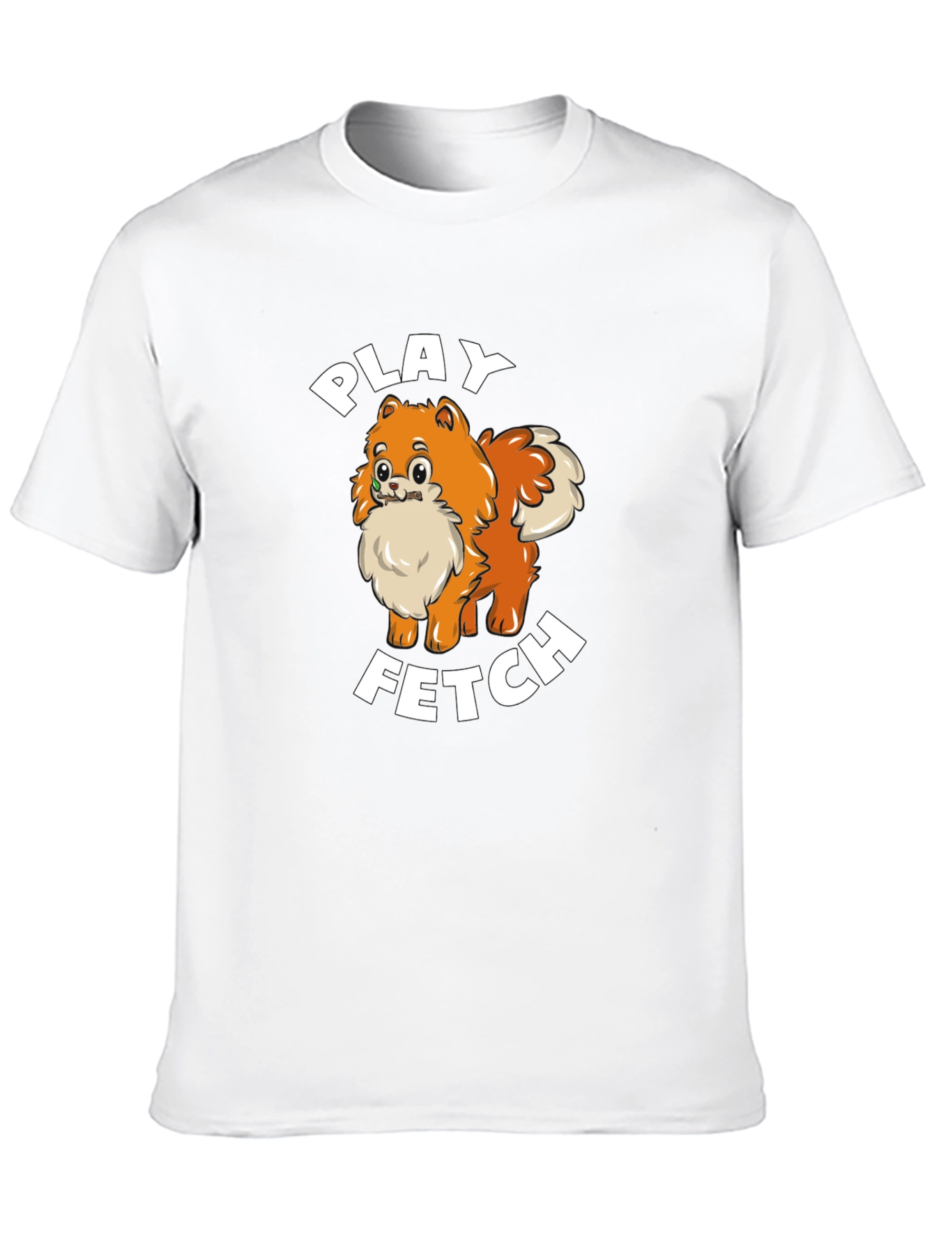 Play Fetch Pomeranian T-Shirt - Dog Lover Gift