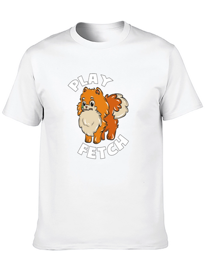 Play Fetch Pomeranian T-Shirt - Dog Lover Gift