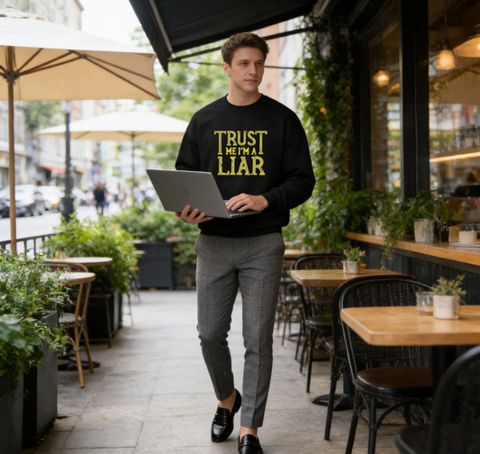 "Trust Me I'm A Liar" Sarcastic Graphic Crewneck