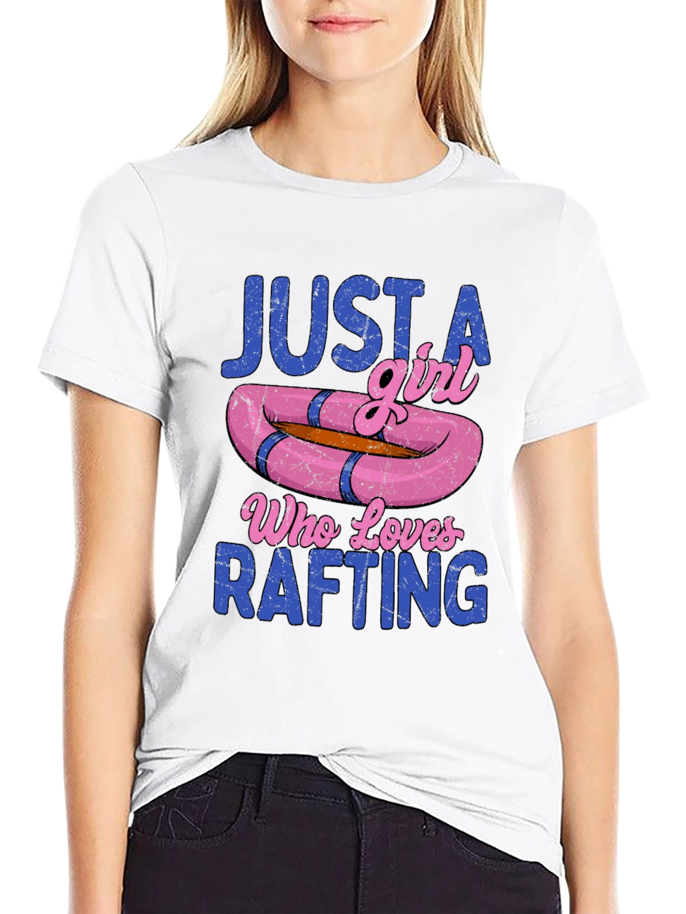 Just a Girl Who Loves Rafting T-Shirt