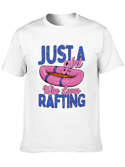 Just a Girl Who Loves Rafting T-Shirt