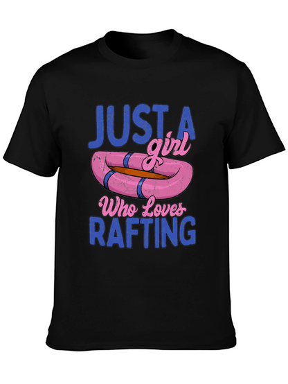 Just a Girl Who Loves Rafting T-Shirt