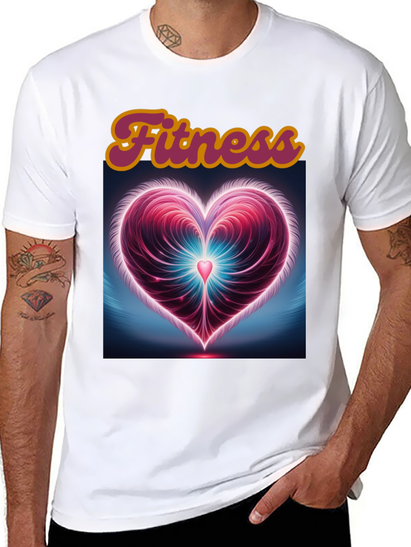Fitness Heart Graphic Tee