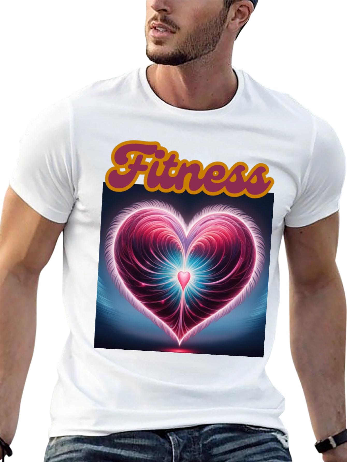 Fitness Heart Graphic Tee