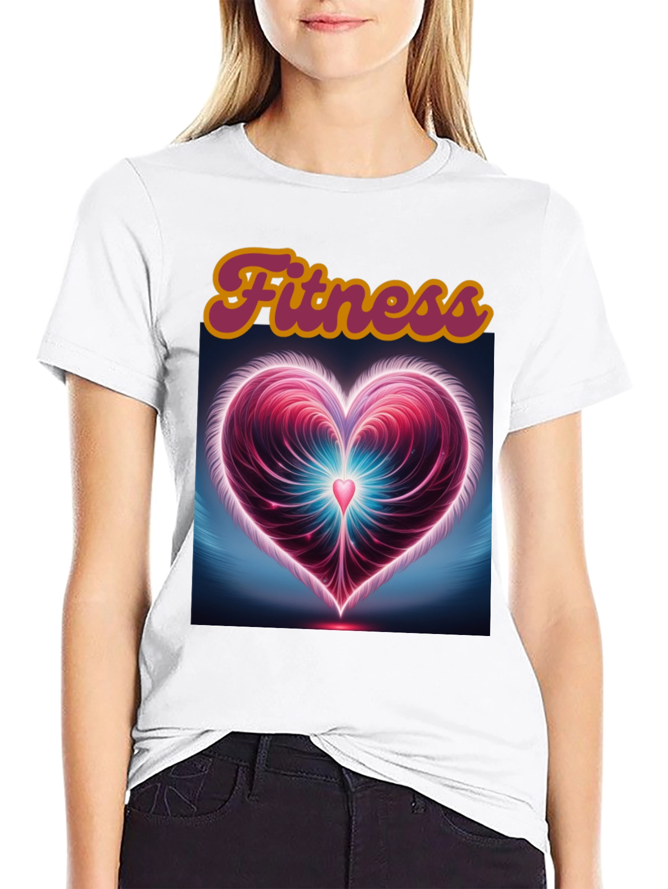 Fitness Heart Graphic Tee