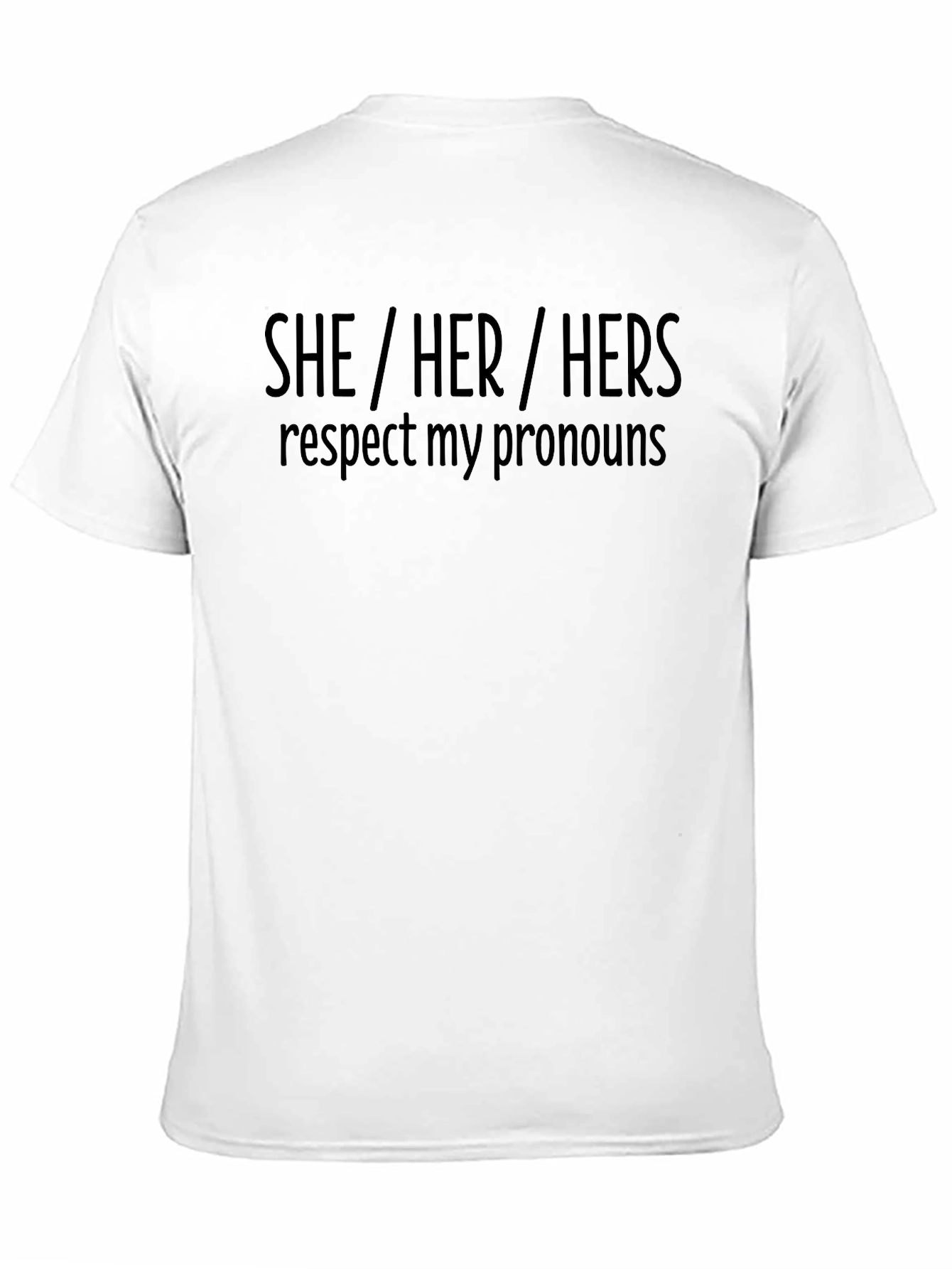 Respect My Pronouns Graphic Tee - She/Her/Hers