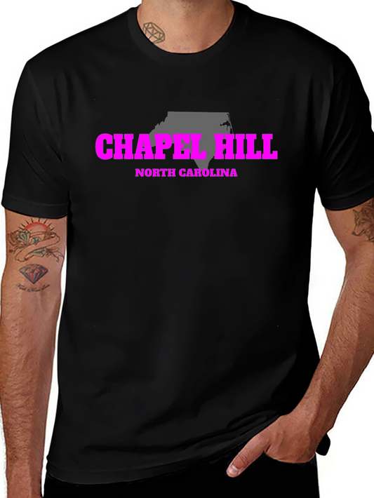 Chapel Hill North Carolina Black Graphic Tee