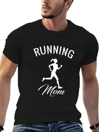 Running Mom Black T-Shirt