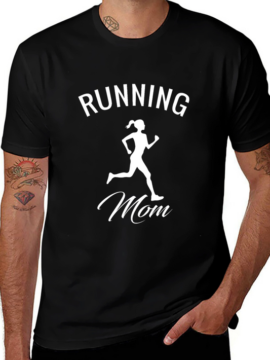 Running Mom Black T-Shirt