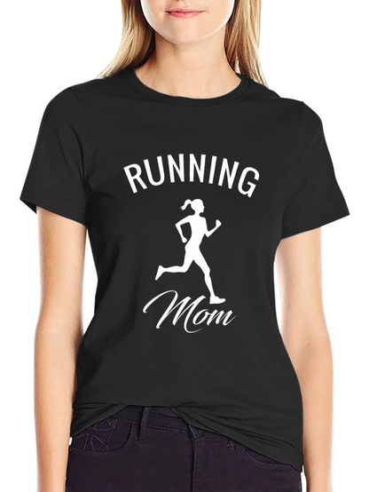 Running Mom Black T-Shirt