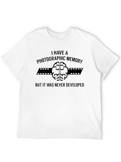 Photographic Memory Joke Black T-Shirt