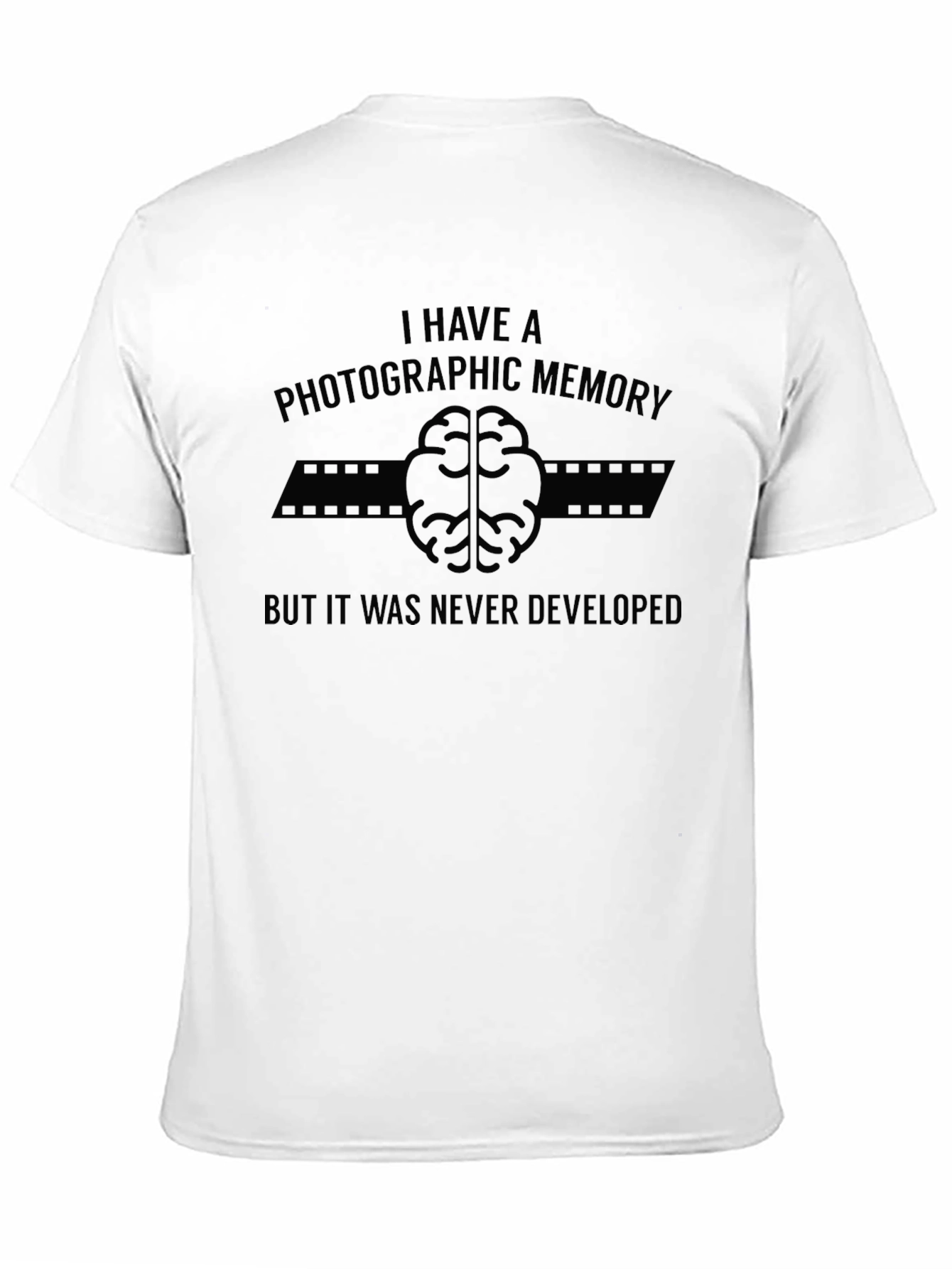 Photographic Memory Joke Black T-Shirt