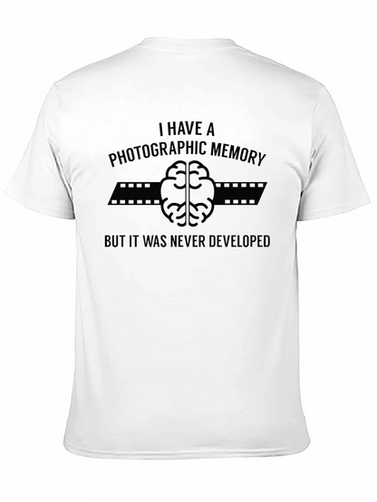 Photographic Memory Joke Black T-Shirt