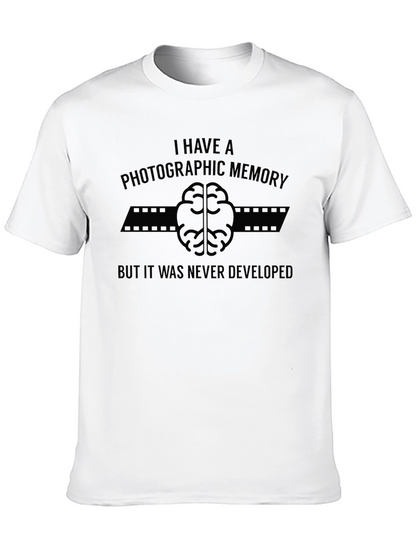 Photographic Memory Joke Black T-Shirt