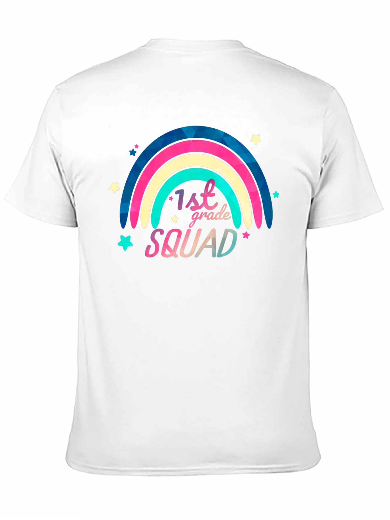 1st Grade Squad Rainbow Graphic T-Shirt