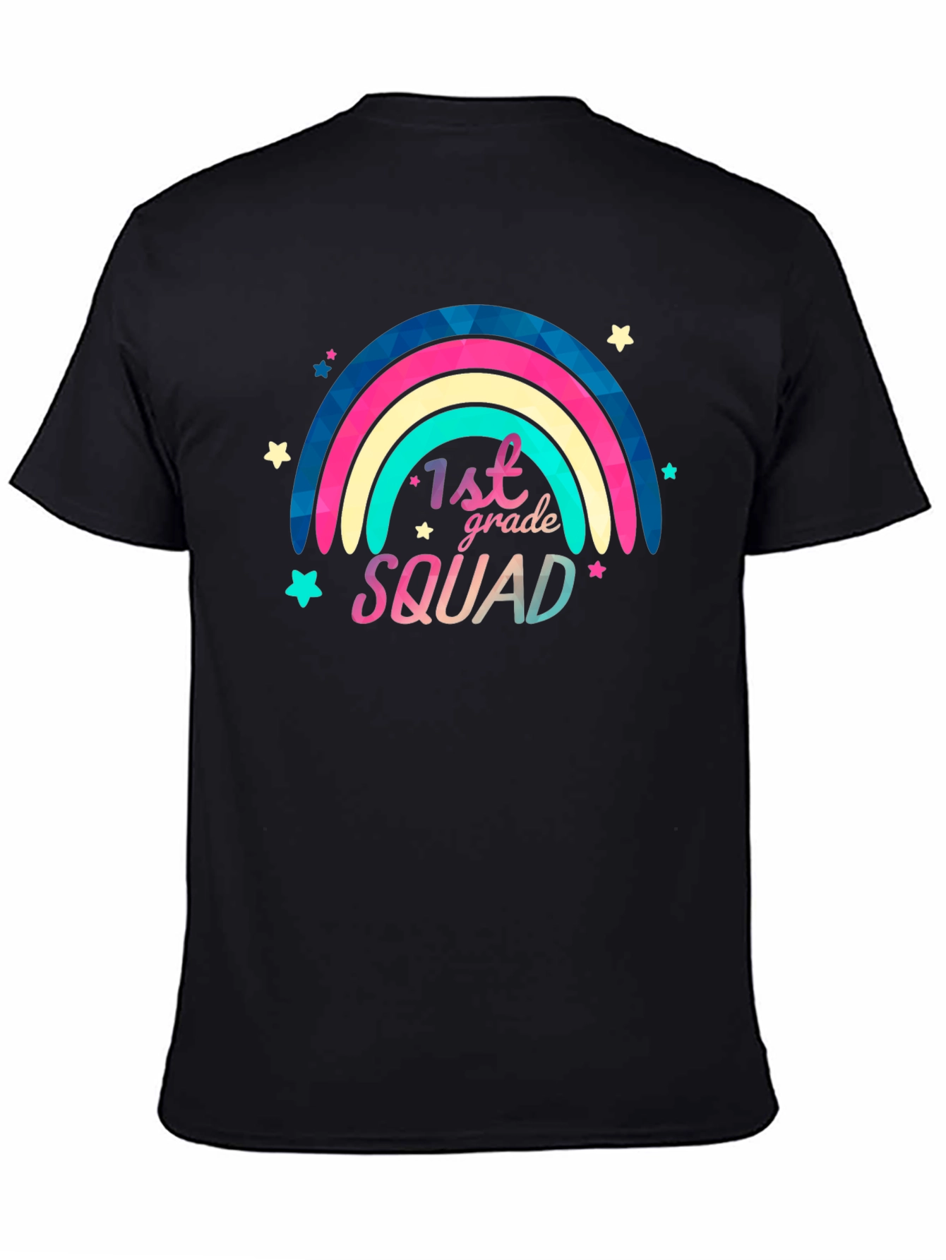 1st Grade Squad Rainbow Graphic T-Shirt