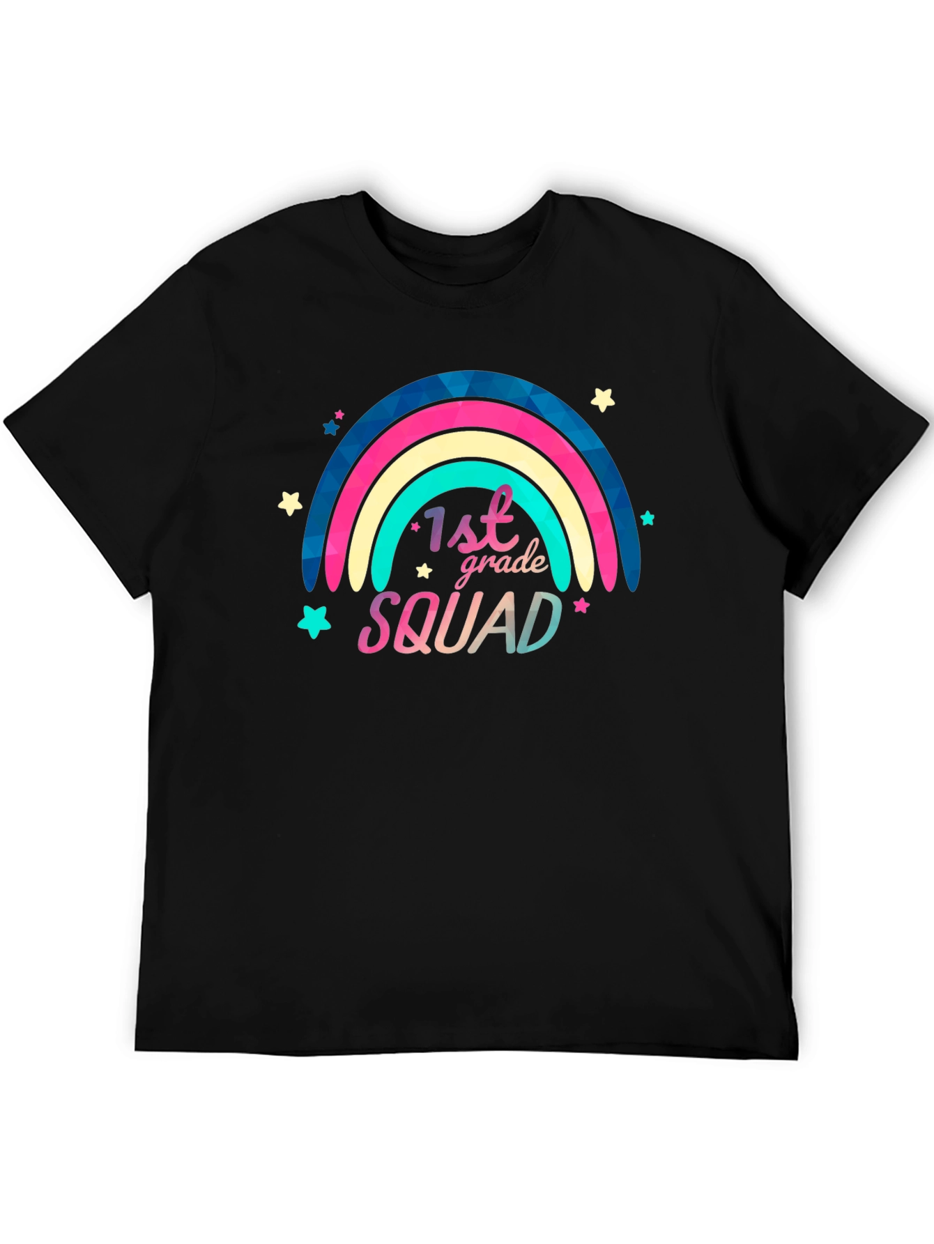 1st Grade Squad Rainbow Graphic T-Shirt