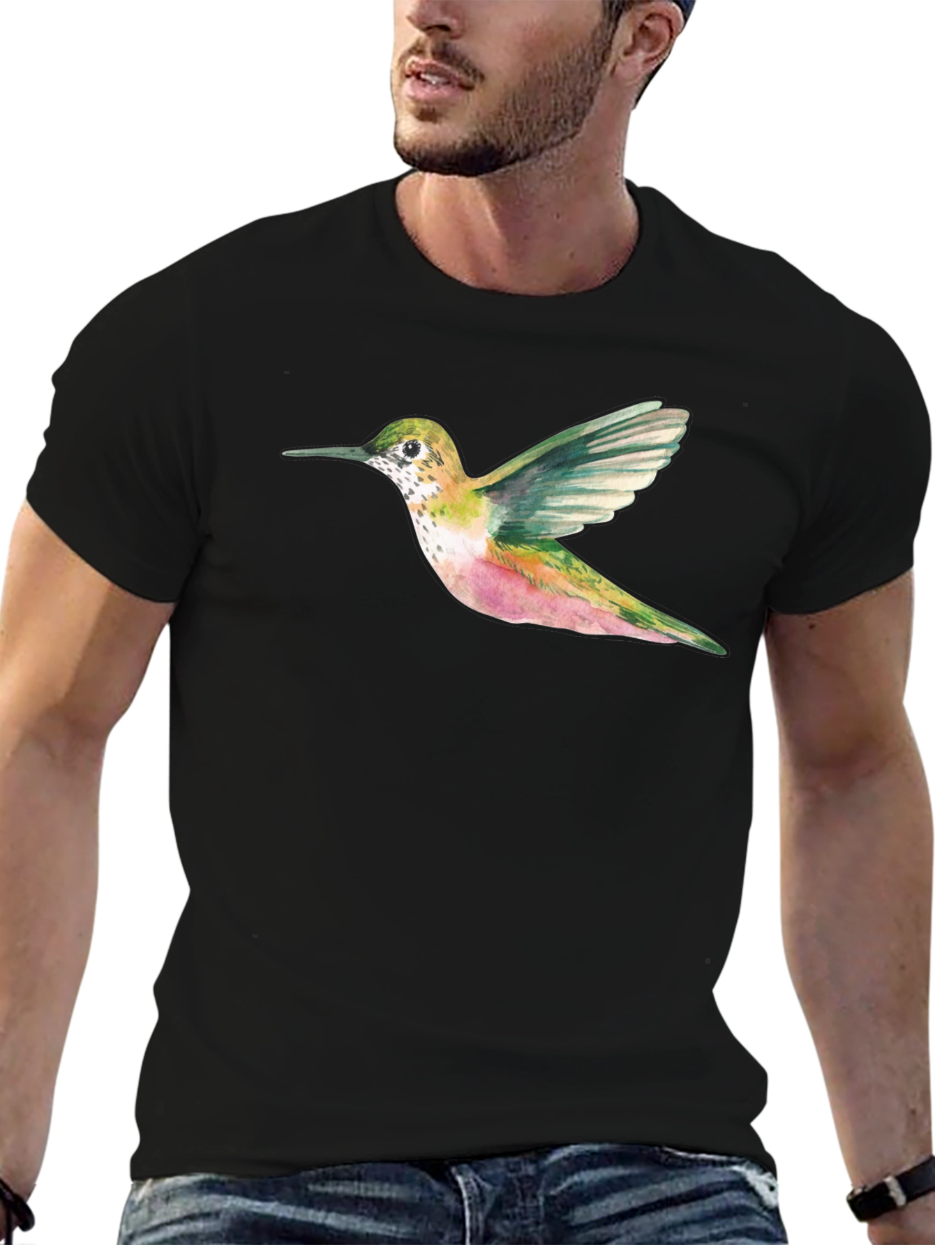 Hummingbird Graphic Tee - Nature Inspired Design