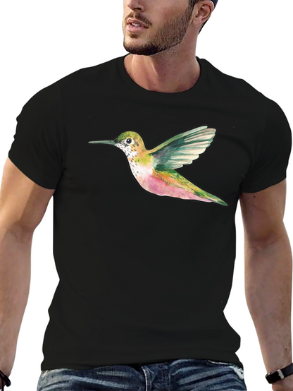 Hummingbird Graphic Tee - Nature Inspired Design