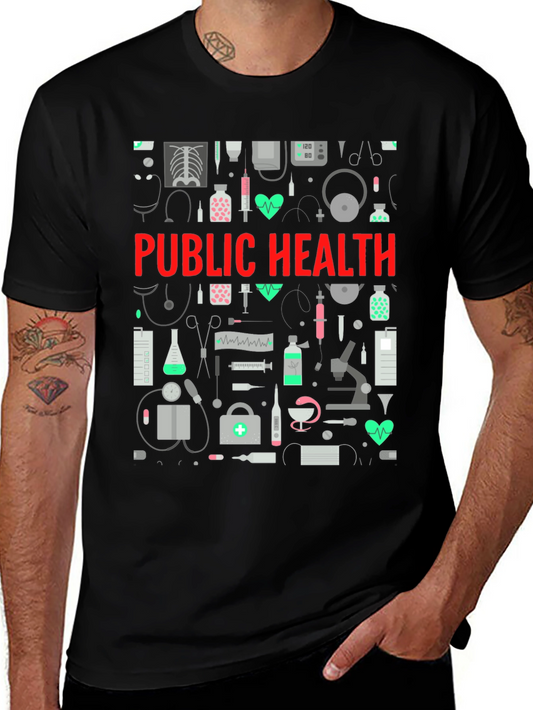 Public Health Graphic Tee - Medical Design