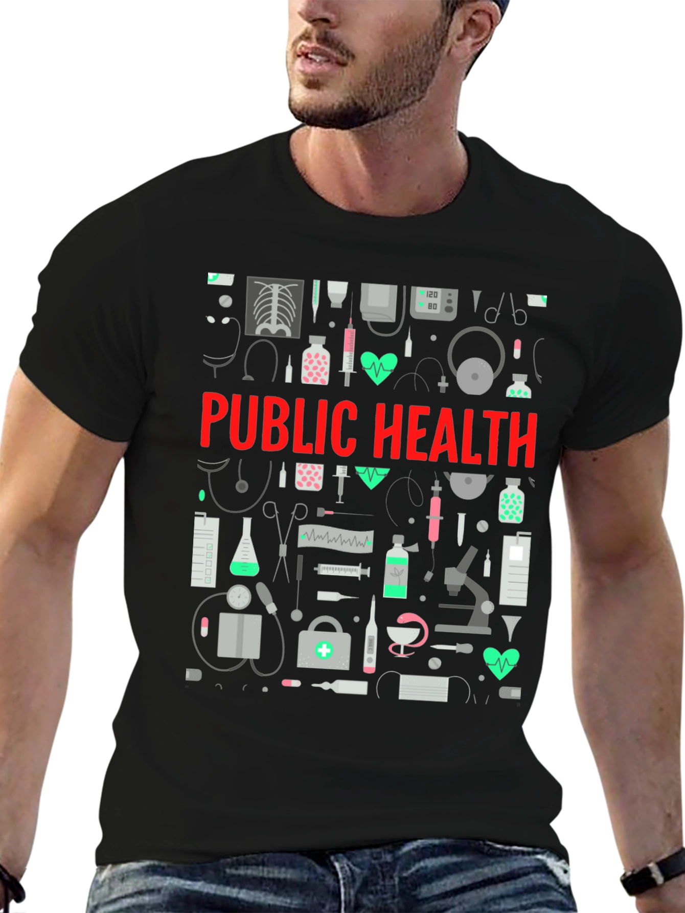 Public Health Graphic Tee - Medical Design