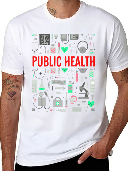 Public Health Graphic Tee - Medical Design