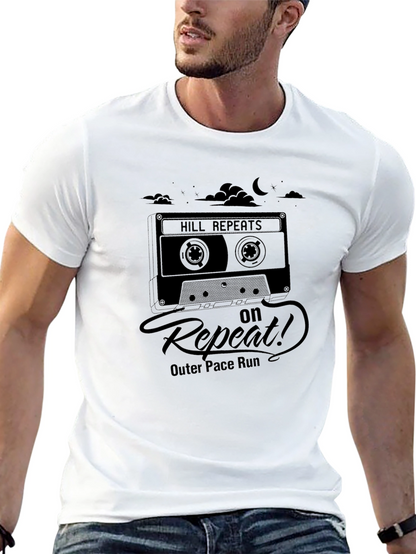 Hill Repeats Cassette Tape Black T-Shirt
