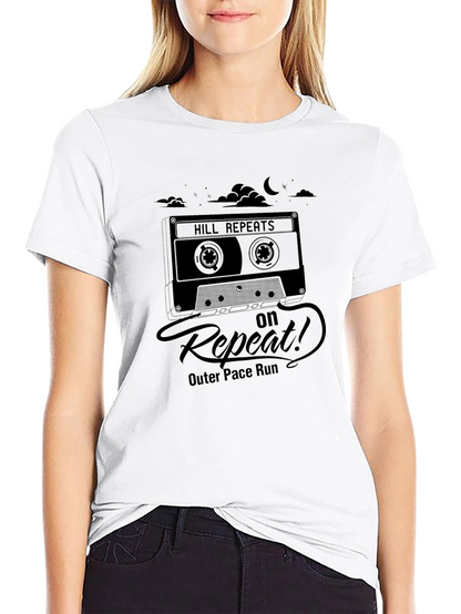 Hill Repeats Cassette Tape Black T-Shirt