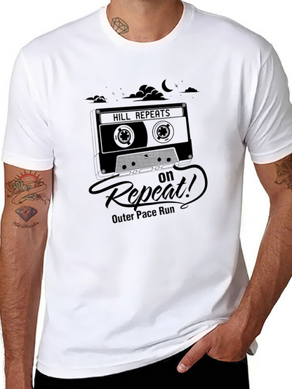 Hill Repeats Cassette Tape Black T-Shirt