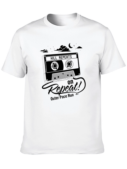 Hill Repeats Cassette Tape Black T-Shirt